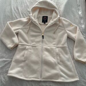 NWOT 1 Madison Expedition Ladies Teddy Full Zip Jacket Size L Ivory